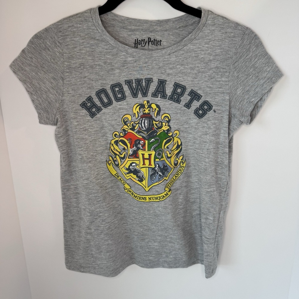 Harry Potter Hogwarts Graphic‎ T Shirt Grey Youth XL 14/16